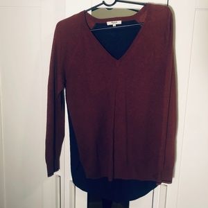 Madewell long sleeve linen blend sweater